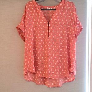 Maurices pink blouse size 1